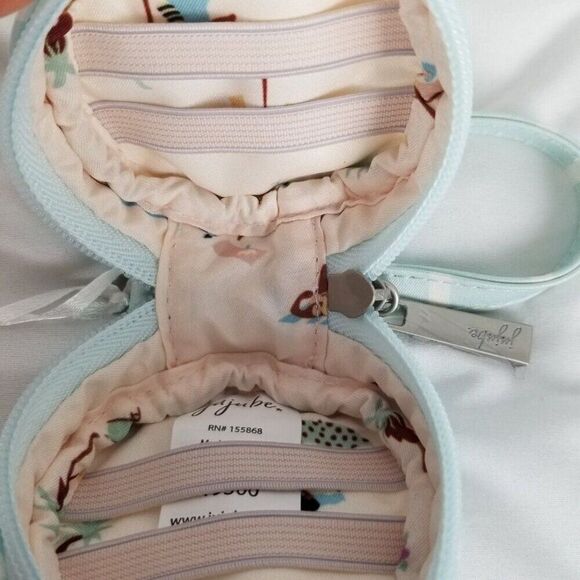 JuJuBe Summer Stripe Be Quick Paci Pod Bundle Bag Clutch Beach Goers Lining NEW - Picture 7 of 10